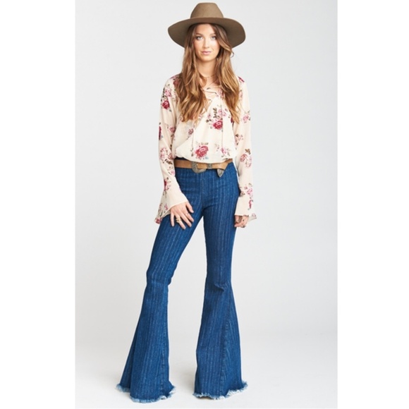 Show Me Your Mumu The Zuko Floral Top Gold Threads - Picture 3 of 3